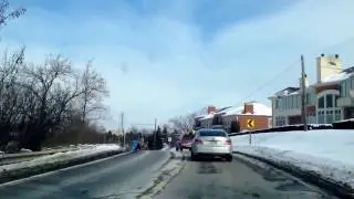 Driving in West Bloomfield, Michigan. Orchard Lake Rd to Indian Trail to Commerce Rd to Hiller Rd