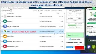 D&eacute;sinstaller les applications qui viennent install&eacute;es sur votre t&eacute;l&eacute;phone Android sans Root ! 2024