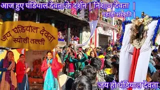 आज हुए घंडियाल देवता के दर्शन | निशाण देवता 🙏 | पहाड़ी संस्कृति | जय हो घंडियाल देवता 🙏#pahadi
