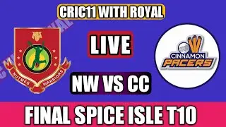 Spice Isle T10 League 2021 Live | NW VS CC Live | T10 | Spice Isle T10 Live | Cric11 With Royal