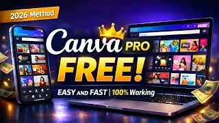 Get Canva Pro FREE | ফ্রি তে Canva Premium Trick ২০২৬ 😱