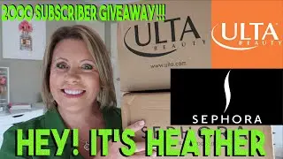 Ulta & Sephora Haul and 2K subscriber giveaway Oct 2019