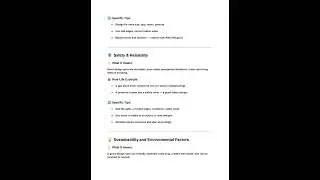5 - Consideration of a Good Design