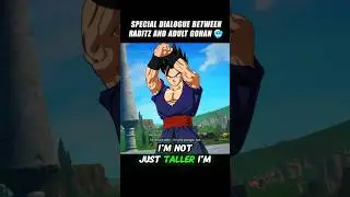 Special Dialogue Between Raditz And Adult Gohan 🤯 #crashout #adultgohan #sparkingzero #dbz
