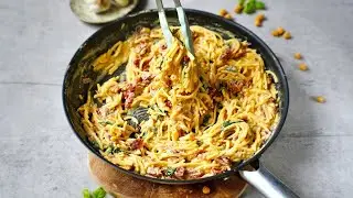 Паста с хумусом (быстро и просто)