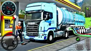 Heavy Oil Tanker Truck Driving Simulator - Cargo Truck Transport Driver 3D : Android Gameplay #2