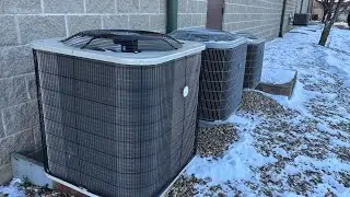 Several various Payne, Carrier, Rheem, and Ruud central air conditioners! (Not running)