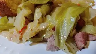 How to make delicious Steamed Cabbage with Smoked Sausage| Cabbage recipe