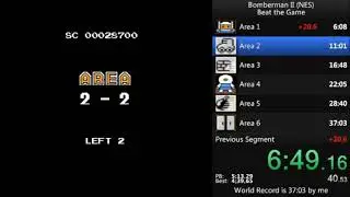 [WR] Bomberman II (NES) Speedrun: Beat The Game (any%) - 34:38