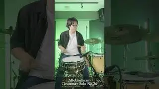 The All American Drummer Solo No,26 #rudiments #drummer #drums #drumming