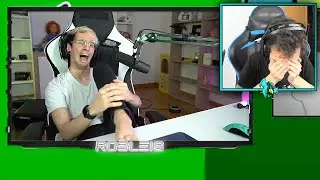 REACCIONANDO A ROBLEIS JUGANDO GEOMETRY DASH CON LOS PIES