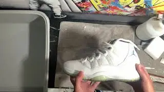 Legend Blue 11 Relaxing Lofi Cleaning #Jordans #shoecleaning #restoration #khronoskicks #Sneakers