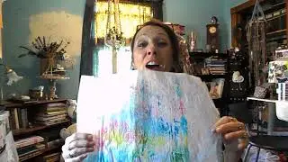 Delicious Hand Dyed Papers~Collage Paper Artists~Mixed Media Ephemera~Milady Leela