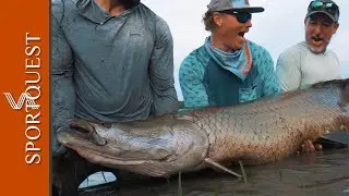 Arapaima On The Fly - Amazon Adventure, Pirarucu Lodge Brazil