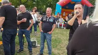 Frenske en frans theunisz vijver in het park feest meezenbroek