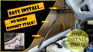 How to install gas bonnet struts on a VN Commodore