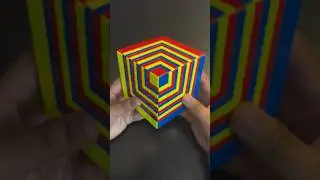 &ldquo;Cube in a Cube in a Cube&rdquo; Pattern on PAPER Rubik&rsquo;s Cube