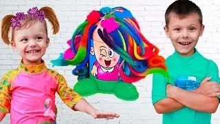 Детская парикмахерская - сумасшедшие прически play doh. Crazy cuts.