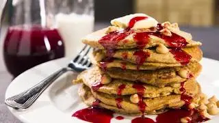 PB & J Whole Grain Pancakes | In the Kitchen at 2nd Harvest | Washington Grown