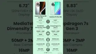 realme Narzo 80 Pro 5G vs realme P3 Pro 5G | #shortsfeed #short #shorts #smartphone #shortsvideo
