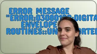 Error message 
