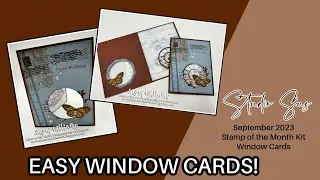 Studio Sus September 2023 Stamp of the Month Kit - Window Cards!