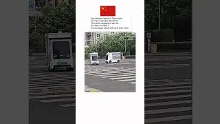 Two delivery robots in China were turning in opposite directions and got stuck yelling at each other
