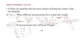 LECTURE 1 - MOST PROBABLE VALUE | ENGINEERING MATHEMATICS | GEOMATICS ENGINEERING