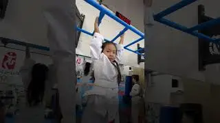 Monkey bar challenge time! Can you hang on this long? #taekwondochallenge #kidactivity #taekwondo