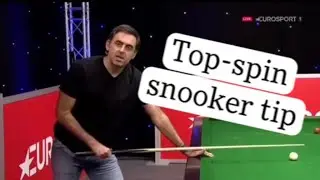 Ronnie O&rsquo;Sullivan Tip to Get a lot of Top Spin