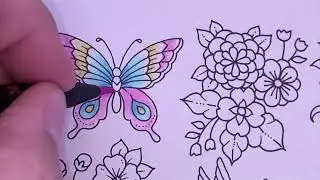 Ep. 391 Daily Color In Johanna Basford's Small Victories Using 10 Pencil Sets -20 Mini Images - Pt 2