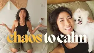 transforming my bedroom from stress-inducing &rarr; nervous system calming (ft. silk and snow mattress)