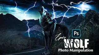 Epic Wolf Photo Manipulation | Photoshop Speed Art &ndash; Dark Fantasy Art | Sk Graphics Home