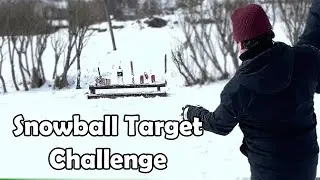 Epic Snowball Target Challenge! Master Your Snowball Throwing Skills
