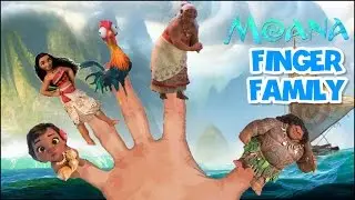 Disney Moana Finger Family Song Nursery Rhymes Video for Kids and toddlers