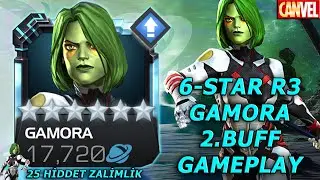 6-STAR R3 GAMORA 2.BUFF GAMEPLAY | YENİ ANİMASYON VE HIZLI TAKVİYE KAZANIMI AMA NE DEĞİŞTİ ?? - MCOC