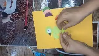 Making a geometric parrot bird  #fasthands #makingvideos #geometric #parrot #birds