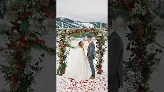 Outdoor Winter Weddings #december #winter #wedding #celebration #ideas #2023 #art #best #cute