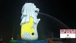 MERLION 50TH BIRTHDAY LIGHT SHOW  /CLV