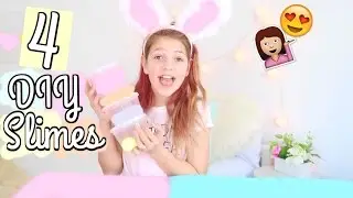 How to make Slime - Easy DIY Fluffy Slime, Crunchy Slime, Butter Slime