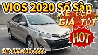 ✅️VIOS 2020 SỐ SÀN MÀU VÀNG CÁT🏆 XE SIÊU CHẤT Ạ - NGUYÊN ZIN TUYỆT ĐỐI - Ô tô cũ đẹp giá rẻ
