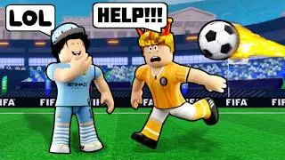 Teaching KIRZO How To Play FIFA Super Soccer! (Roblox)