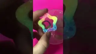 Glitter rainbow uv resin star demolding #glitter #rainbow #uvresin #star #demolding #asmr #unmolding