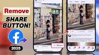 How To Disable Share Button On Facebook! [Remove Share Button]