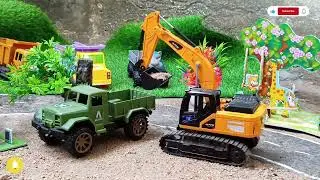 Remote control Excavator Village Video l Rc Dump Truck and Rc Jcb videos
