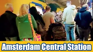 Amsterdam Centraal Crowded / Review NS VIRM-4 Intercity Amsterdam - Den Helder / Friday 13th 2022
