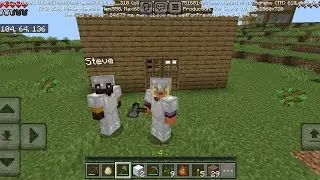 Minecraft pocket edition with my brother part 1 