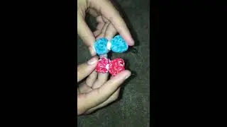 Cute rainbowloom hair bow!!!