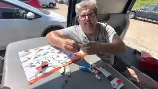 Me & Rupert making Airfix&rsquo;s new quick build P-51D Mustang