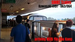 [RETIRED] [Replacement] SMRT KHI C151 - 063/064 arriving NS15 Yio Chu Kang (NSL)